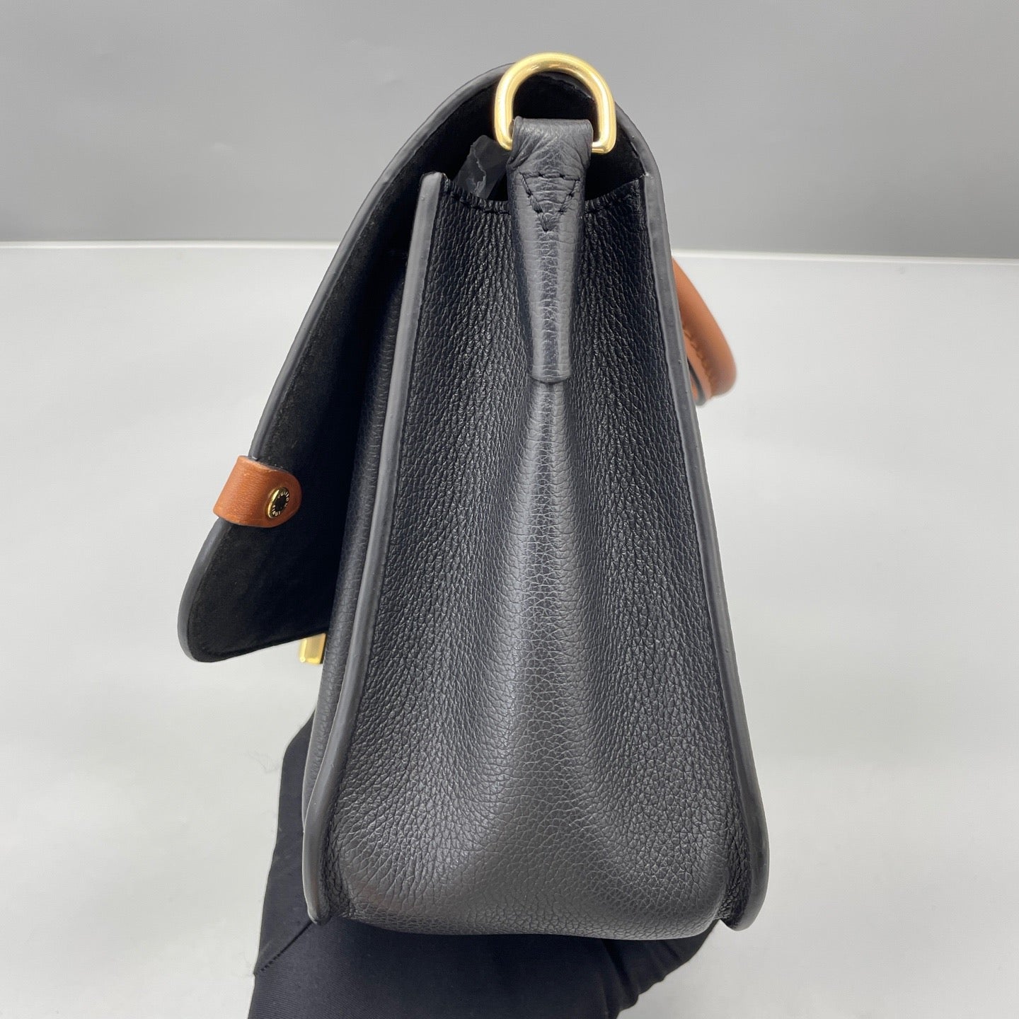 Louis Vuitton - Lock Messenger Bag - Monogram canvas and grained leather - Brown and Black - (medium)