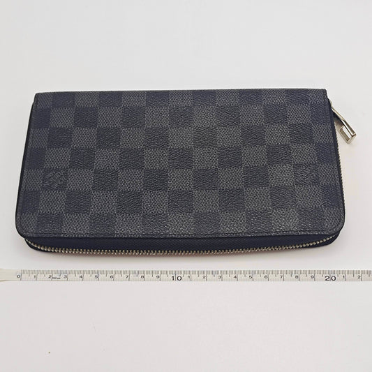 Louis Vuitton - Zippy Wallet - Damier Graphite coated canvas with leather lining - Black - (medium)