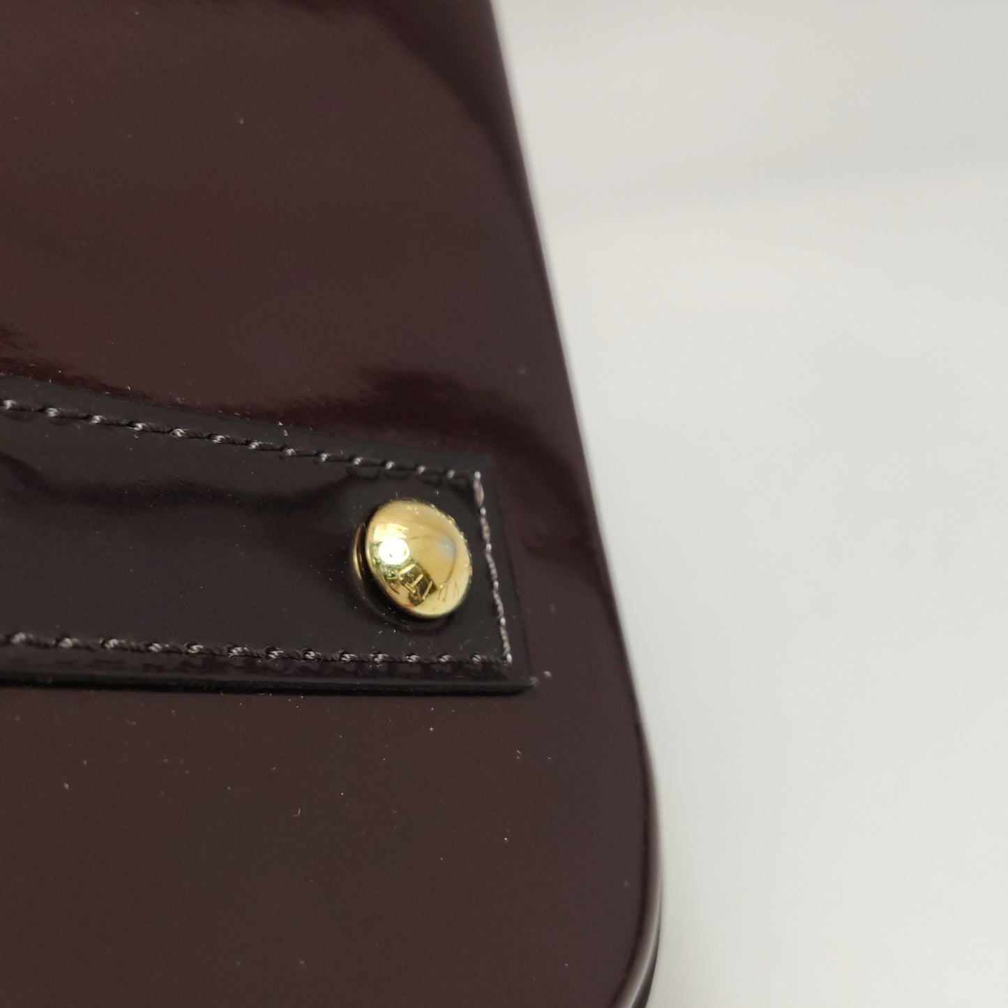 Louis Vuitton - Alma BB - Patent leather - Burgundy - (mini)