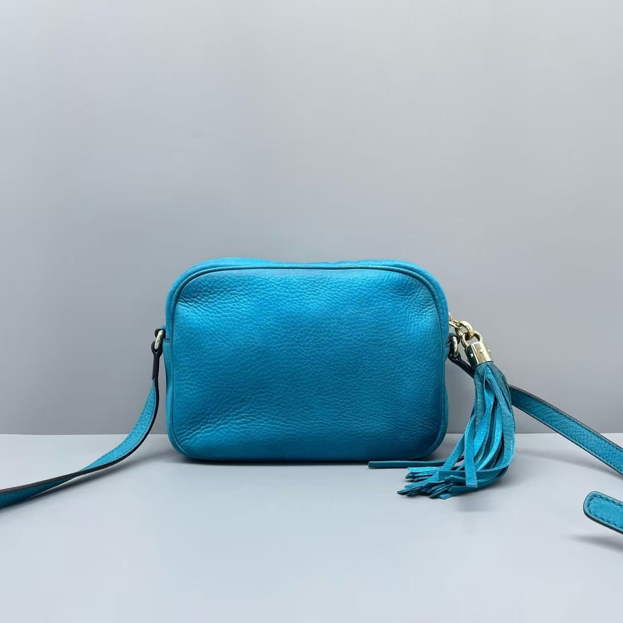 Gucci - Soho Camera Bag - Leather - Blue - (small)