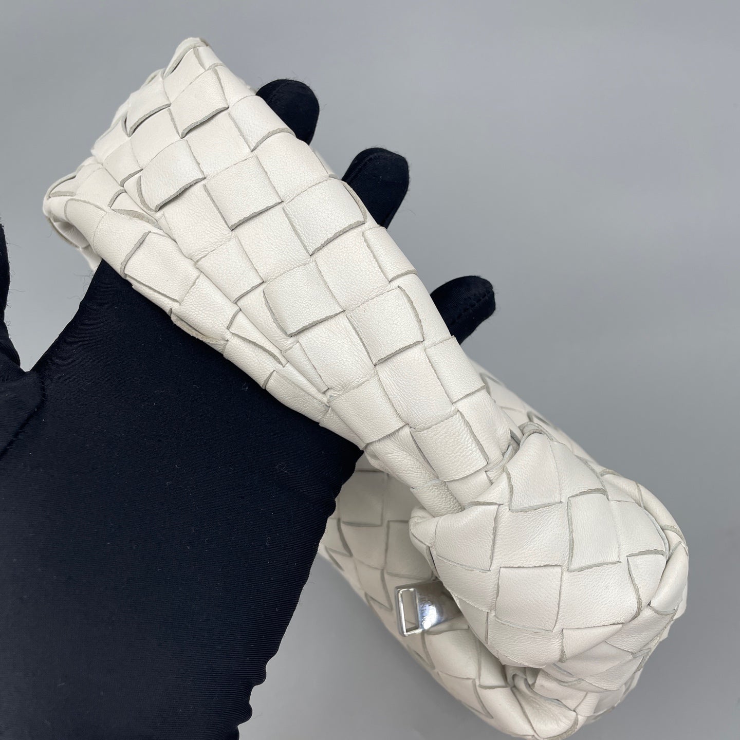 Bottega Veneta - Mini Jodie - Lambskin leather - White - (mini)