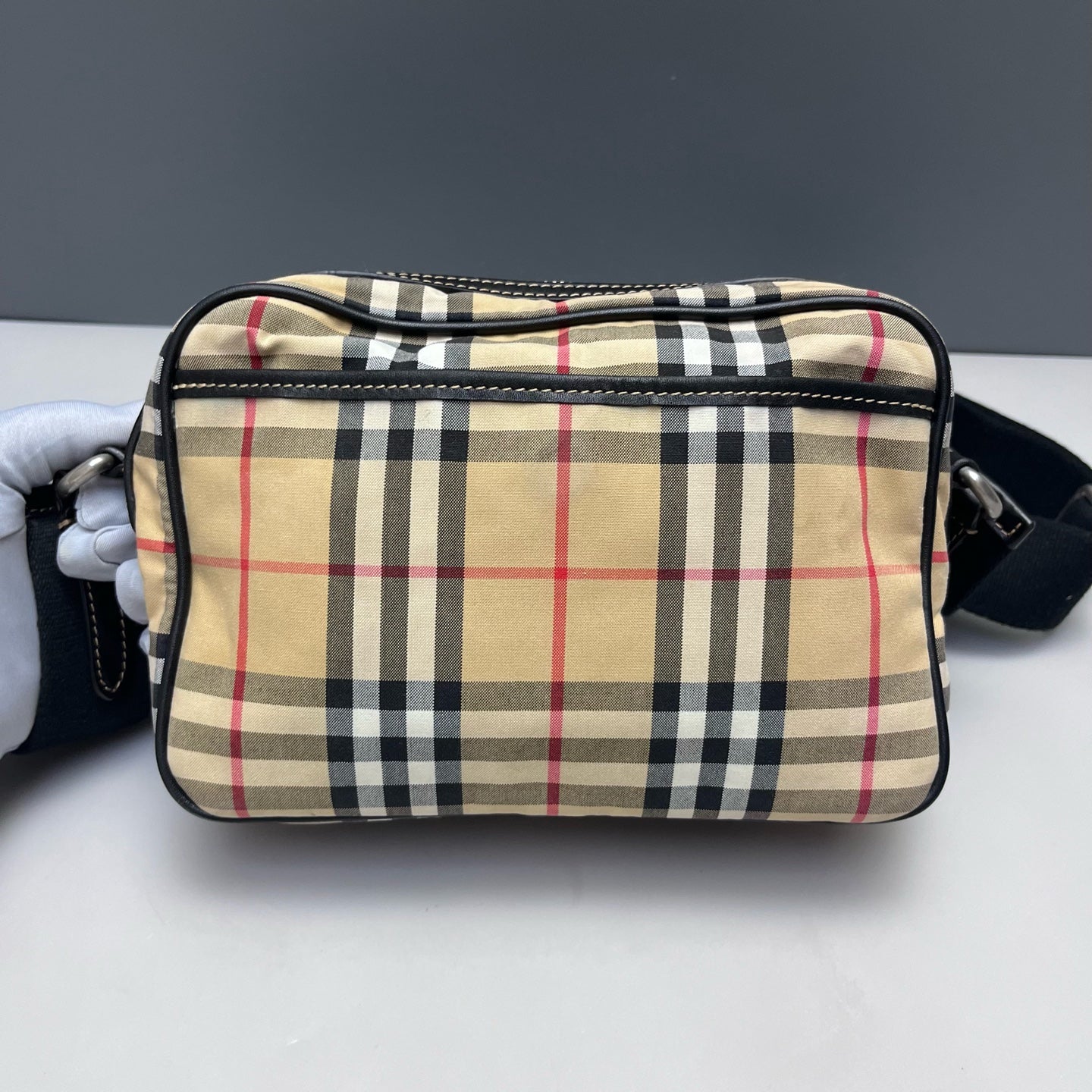 Burberry - Camera Bag - Canvas with leather trim - Beige - (Small)