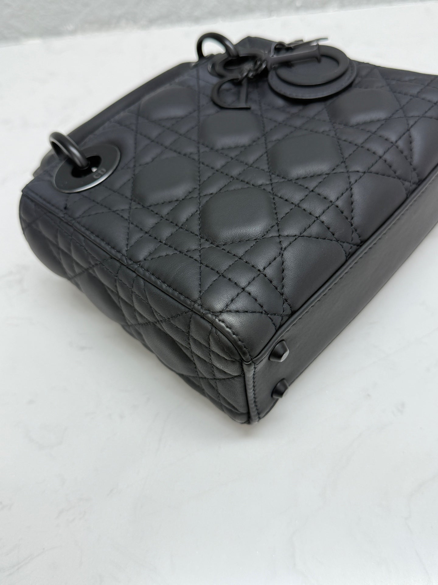 Dior - Lady Dior Mini - Leather - Black - (mini)