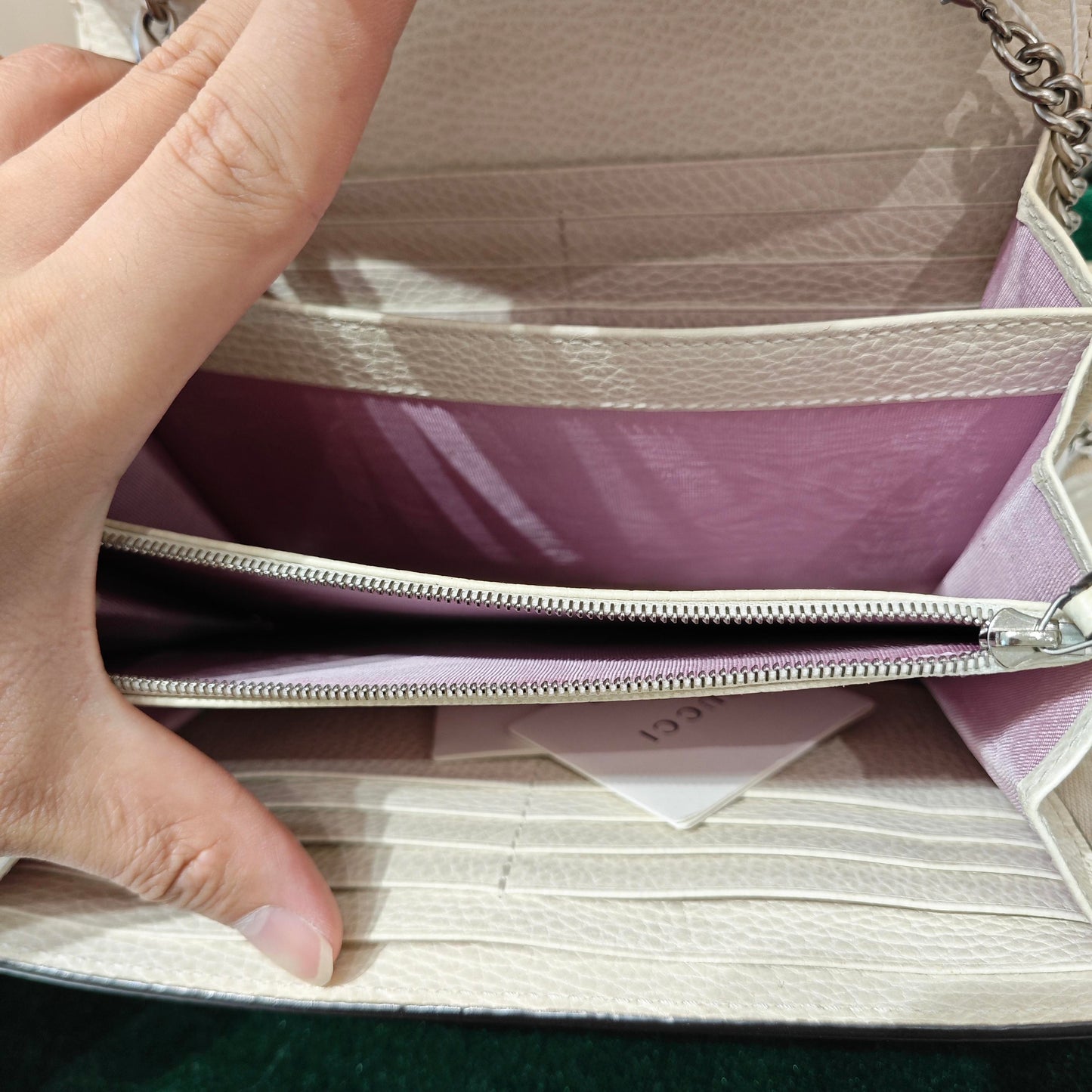 Gucci - Dionysus Wallet on Chain (WOC) - Grained leather - Off-white - (mini)