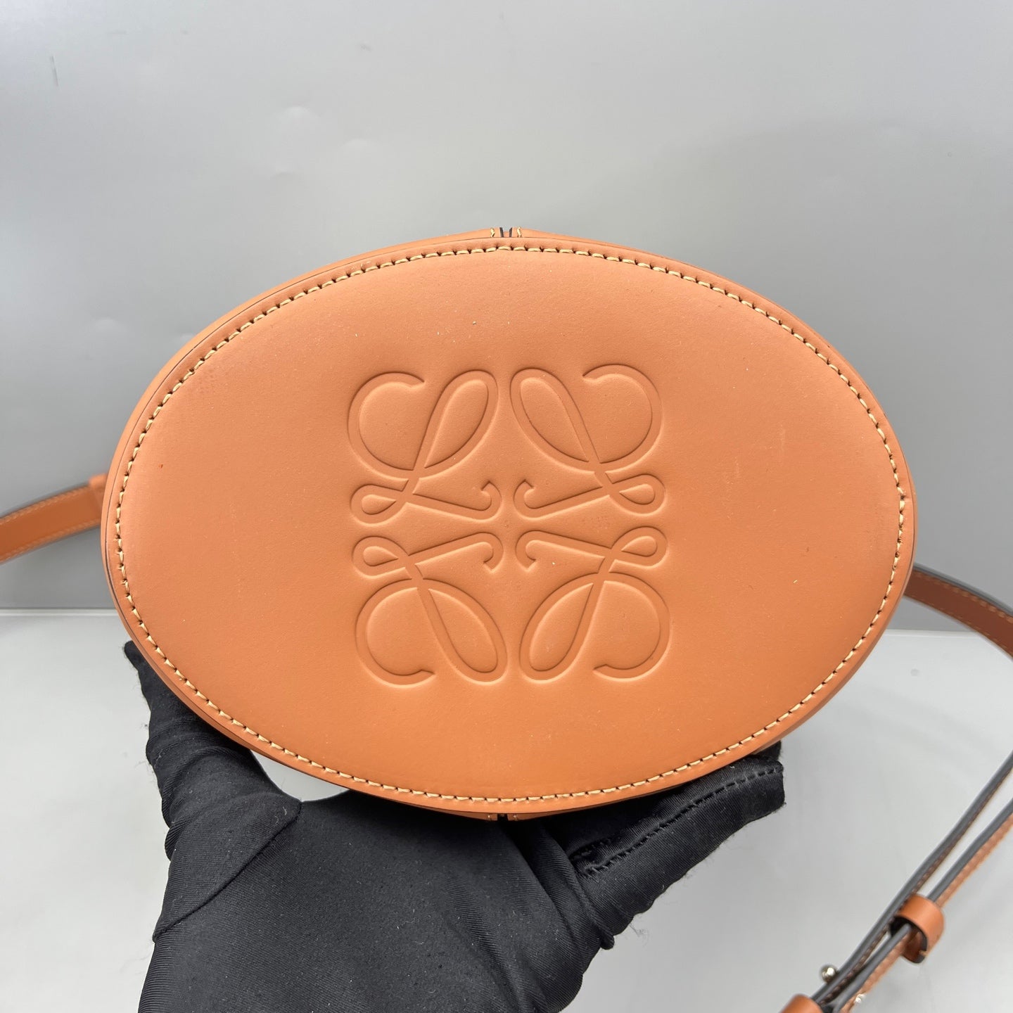 Loewe - Bucket Bag - Canvas and Leather - Caramel and Cream - (Medium)