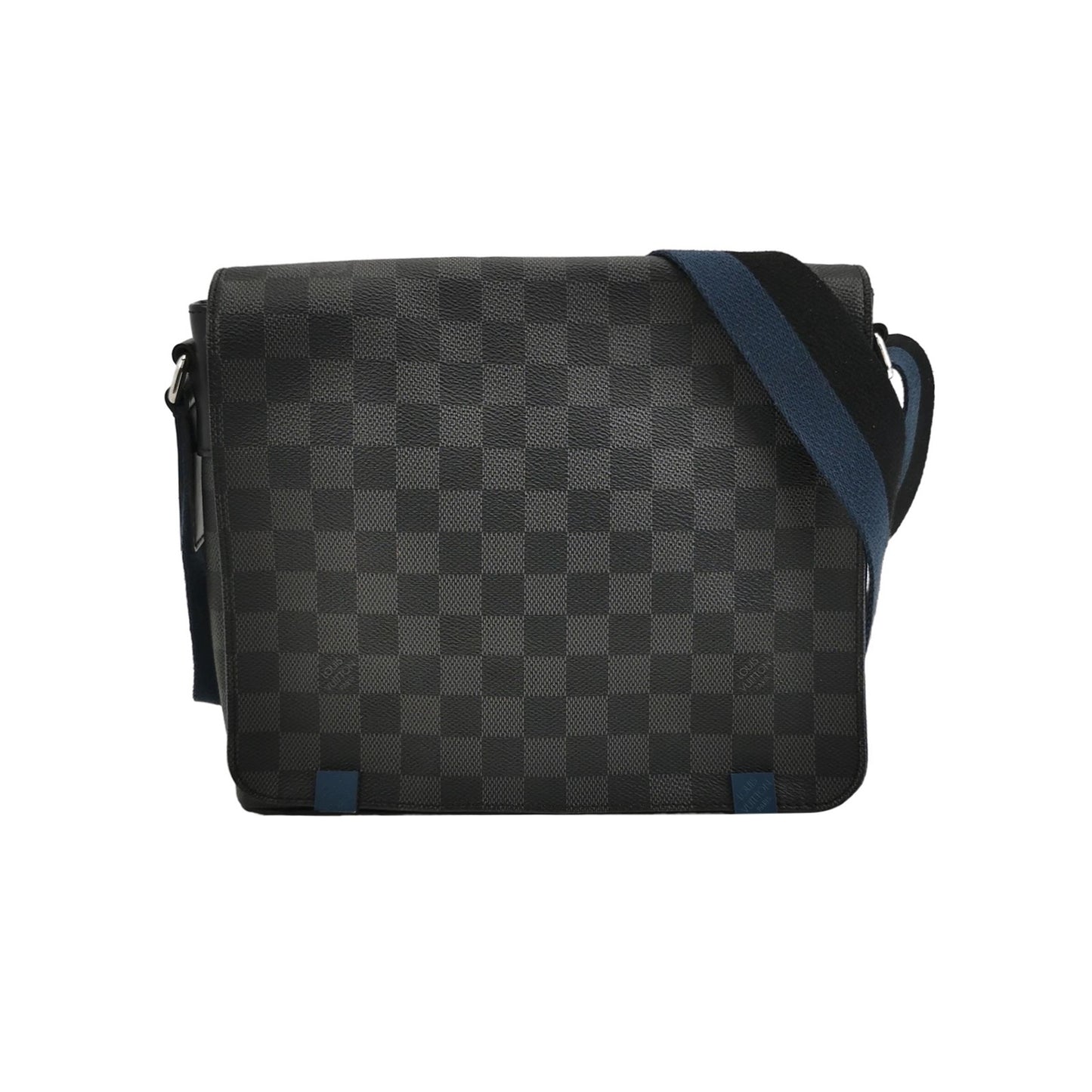 Louis Vuitton - District Messenger PM Bag - Damier Graphite coated canvas with leather trim - Grey - (medium)
