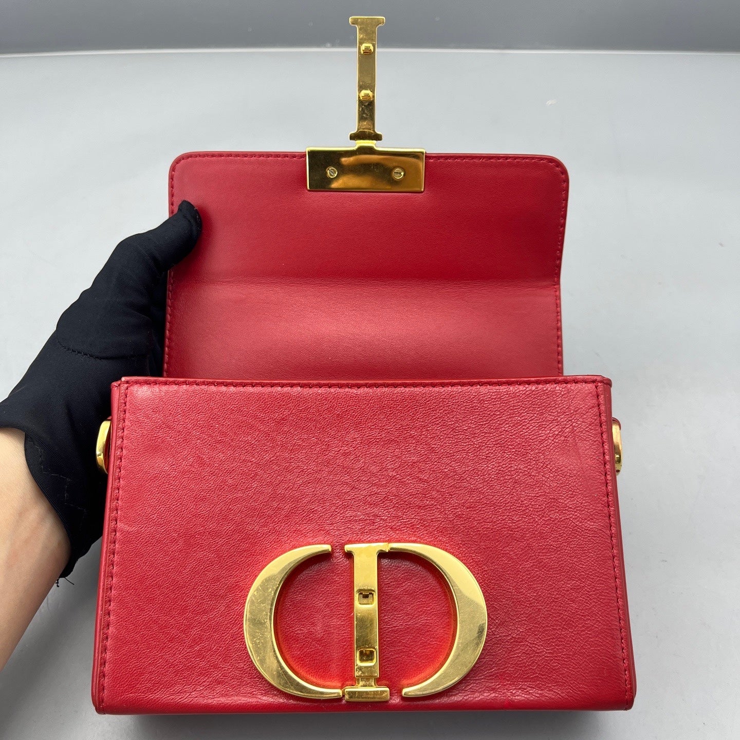 Dior - 30 Montaigne Mini - Leather - Red - (mini)
