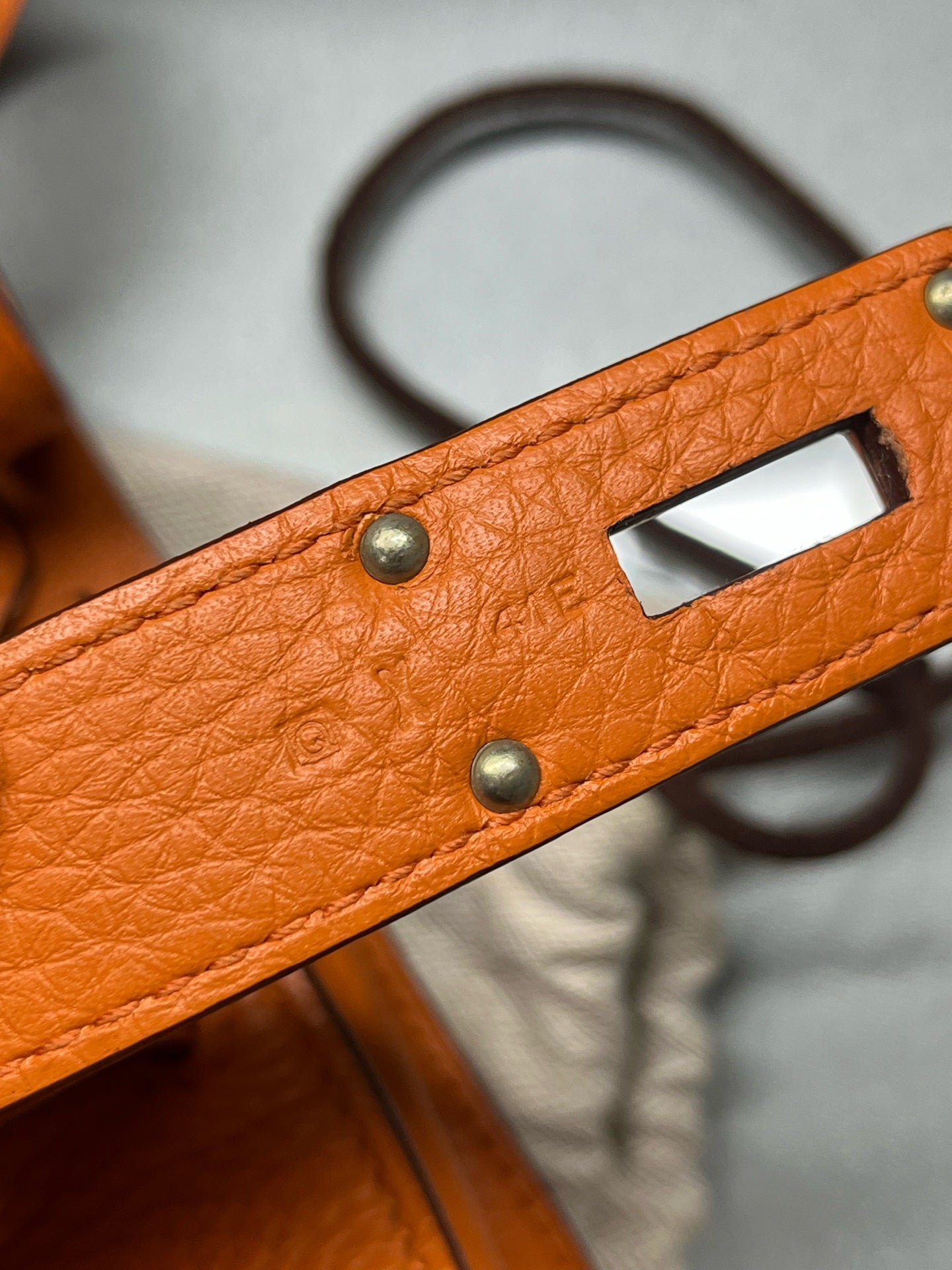 Hermès - Jypsiere 34 - Taurillon Clemence leather - Orange - (Large)