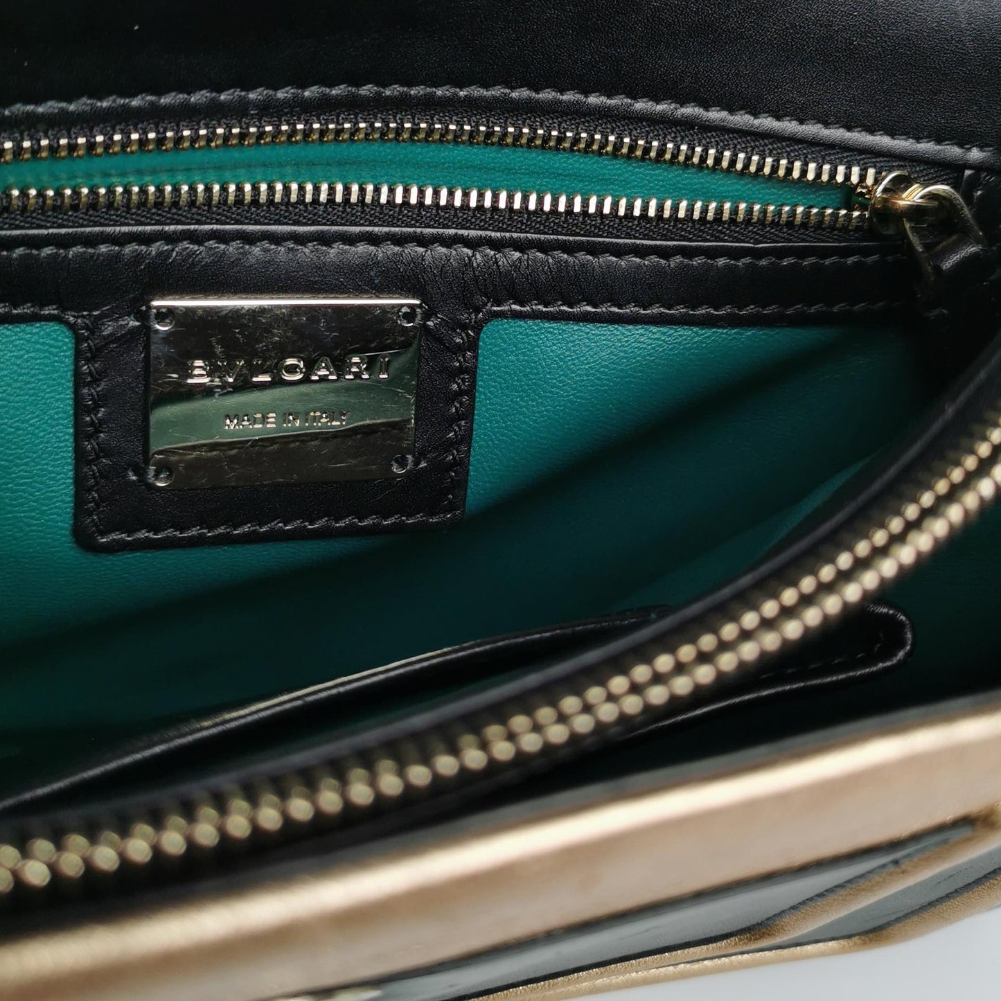 Bvlgari - Serpenti Forever Flap Cover Bag - Leather - Black - (small)