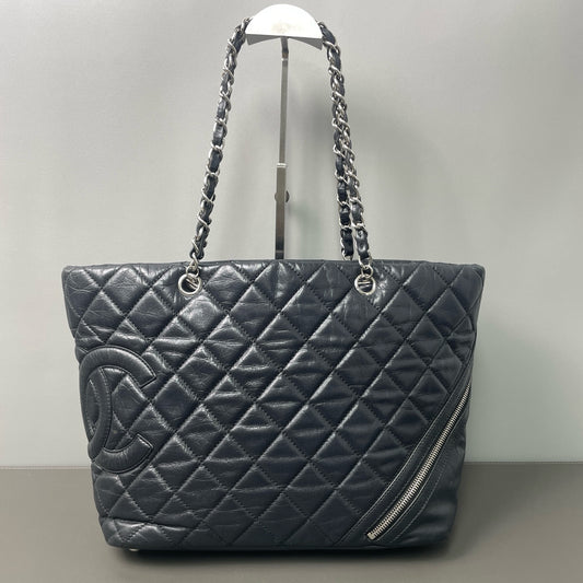 Chanel - Cambon Tote - Calfskin leather - Black - (Medium)