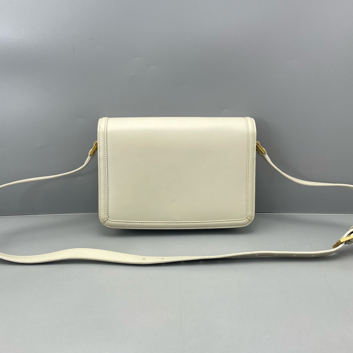 Saint Laurent - Solferino Box Bag - Leather - White - (small)