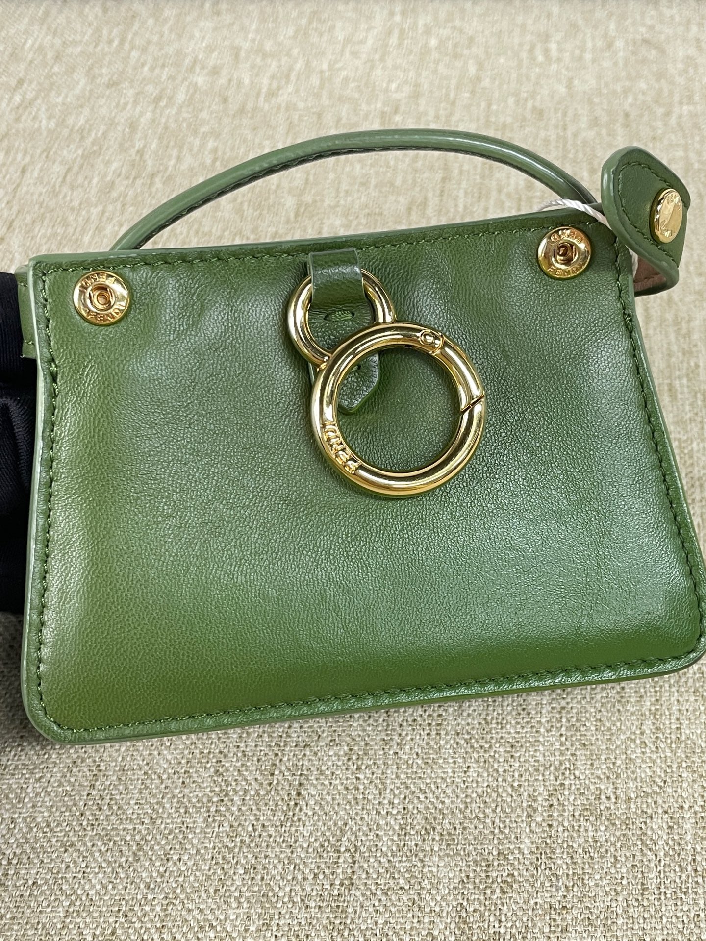 Fendi - Peekaboo Nano - Lambskin leather - Green - (mini)