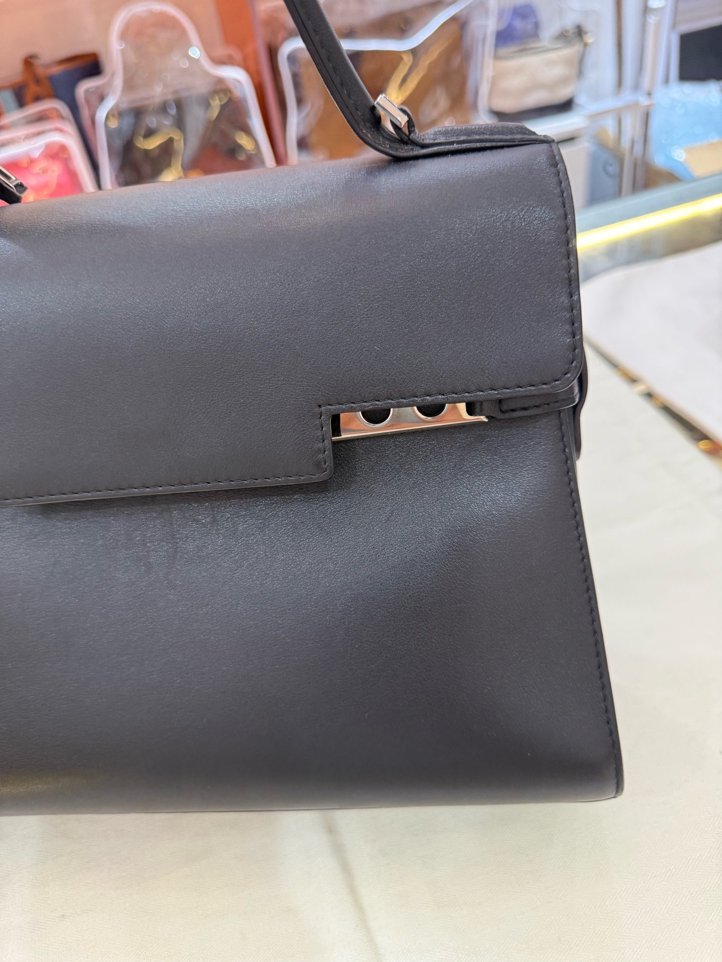 Delvaux - Tempête MM - OperaCalf grained calfskin leather - Black - (medium)