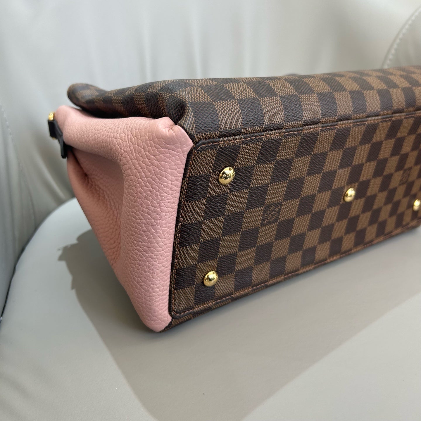 Louis Vuitton - Normandy - Damier Ebene canvas with Taurillon leather - Brown and Pink - (Medium)