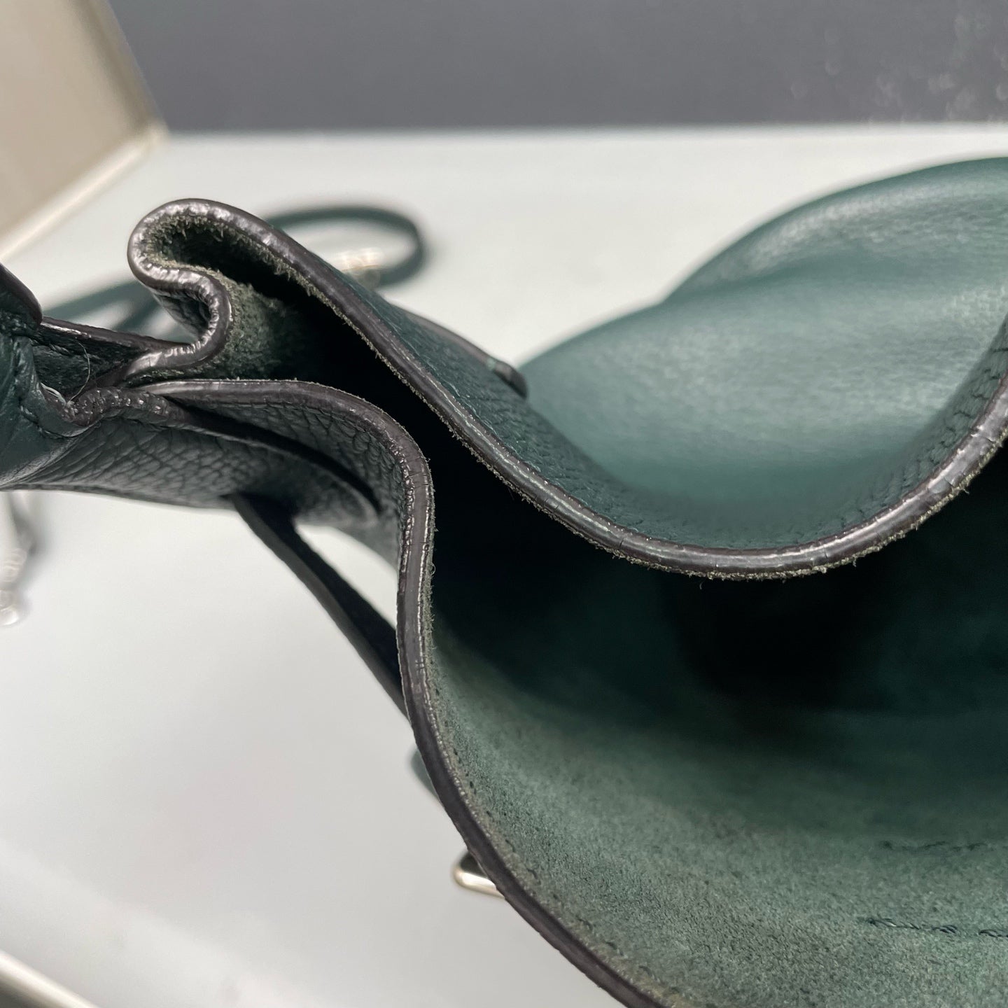Celine - Big Bag Bucket Nano - Leather - Dark Green - (mini)