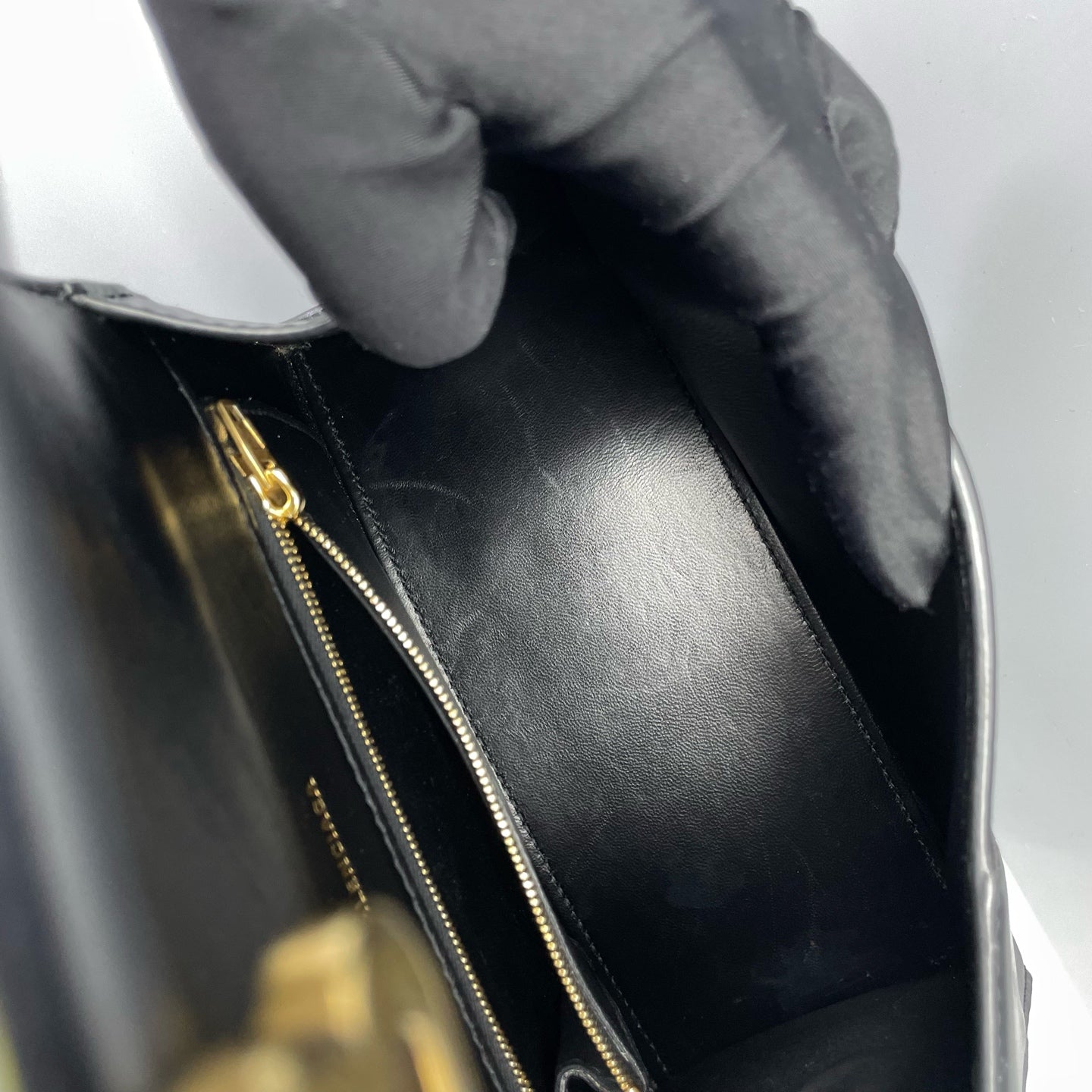 Balenciaga - Hourglass Top Handle Bag - Leather - Black - (Small)