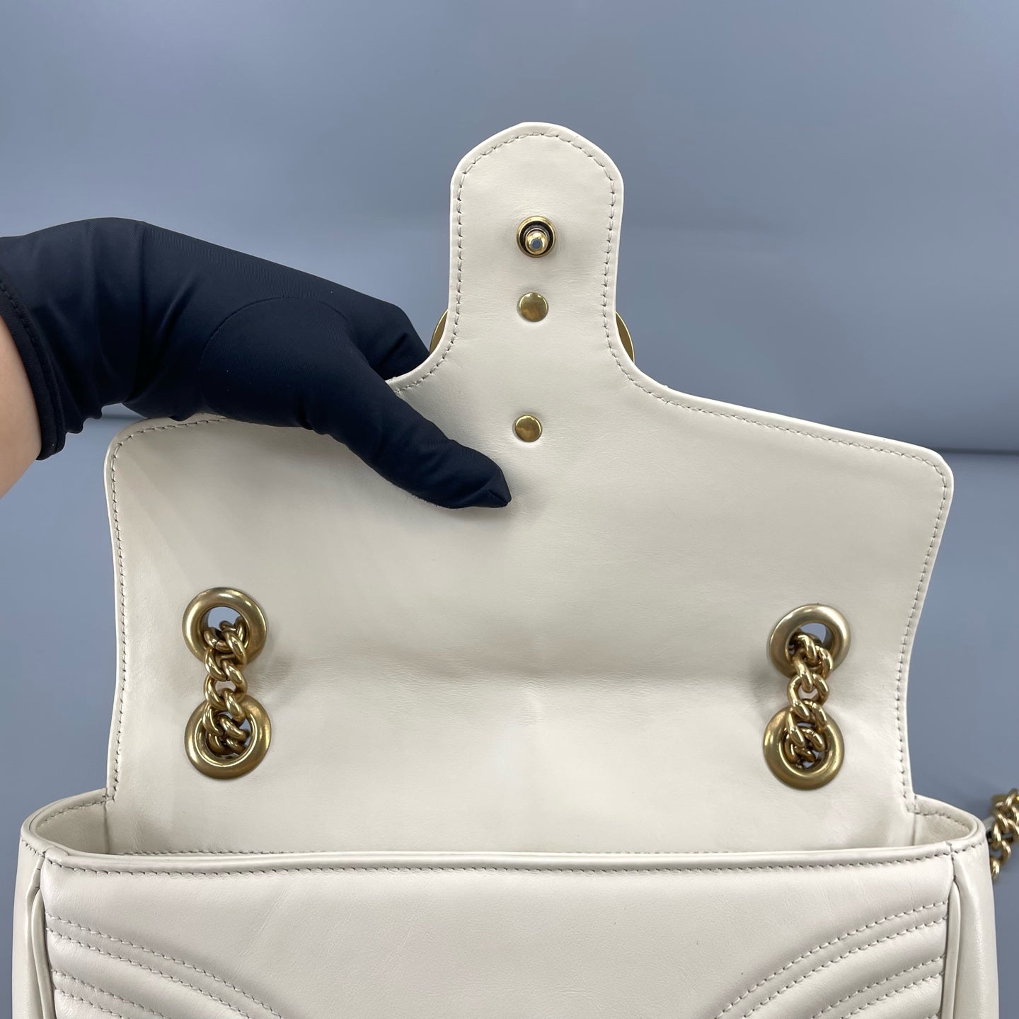 Gucci - Marmont 26 - Leather - White - (small)