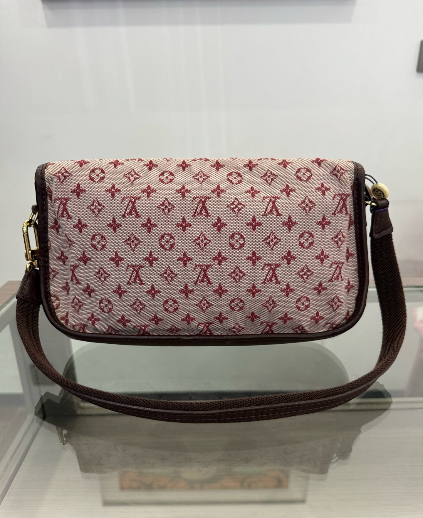 Louis Vuitton - Monogram Denim Baguette Shoulder Bag - Denim - Jeans and Leather - Pink - (Small)