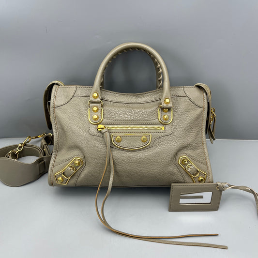 Balenciaga - Mini City - Grained leather - Grey - (mini)