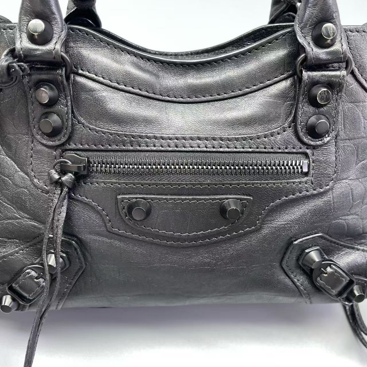 Balenciaga - Mini City - Leather - Black - (mini)