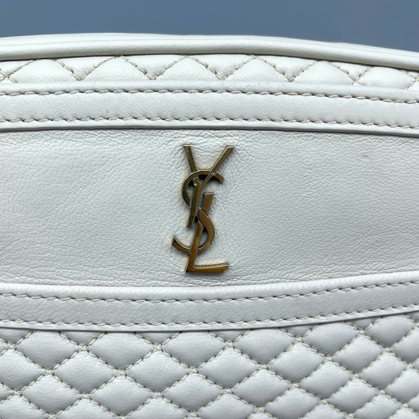 Saint Laurent - Lou Camera Bag - Leather - White - (Small)