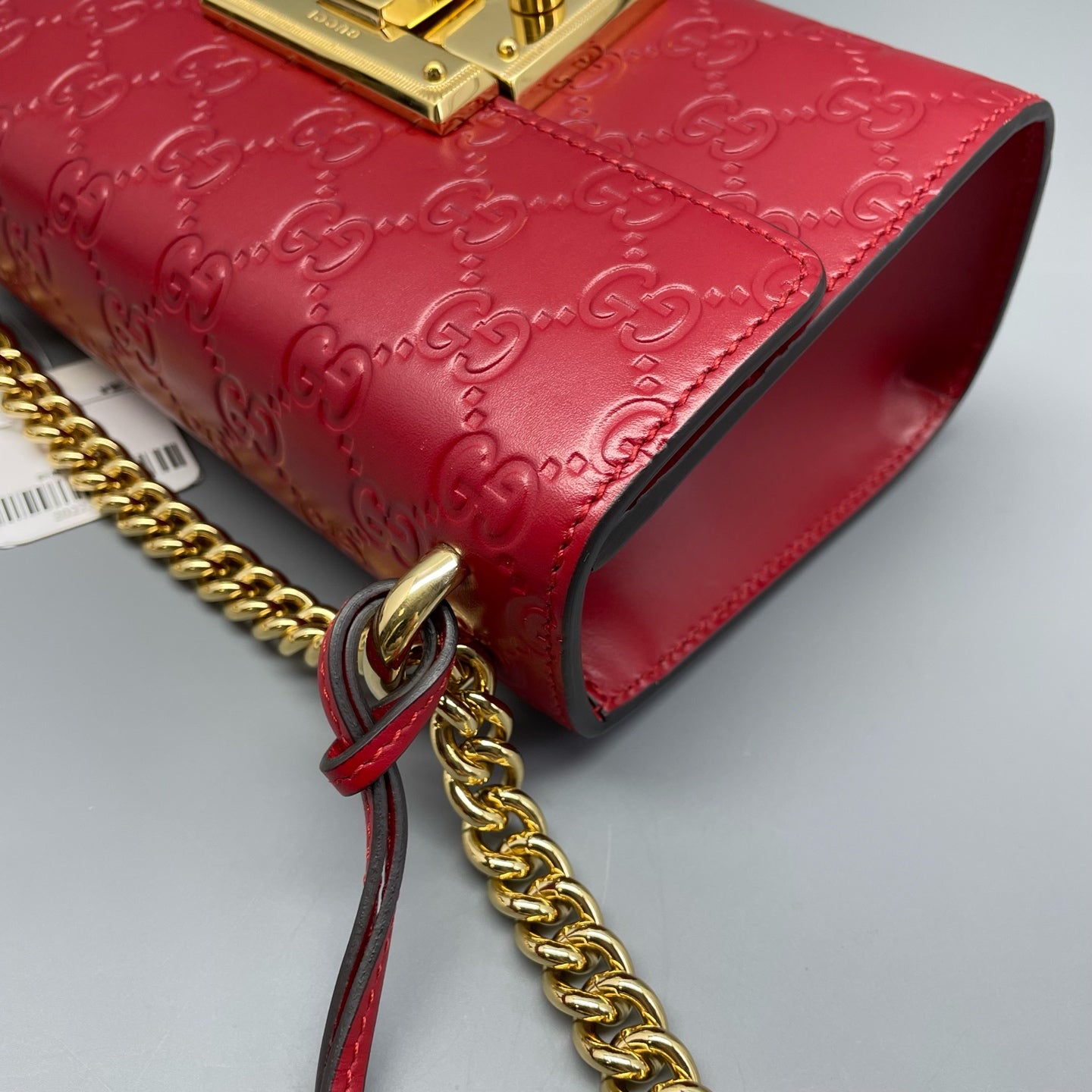 Gucci - Padlock - Leather - Red - (small)