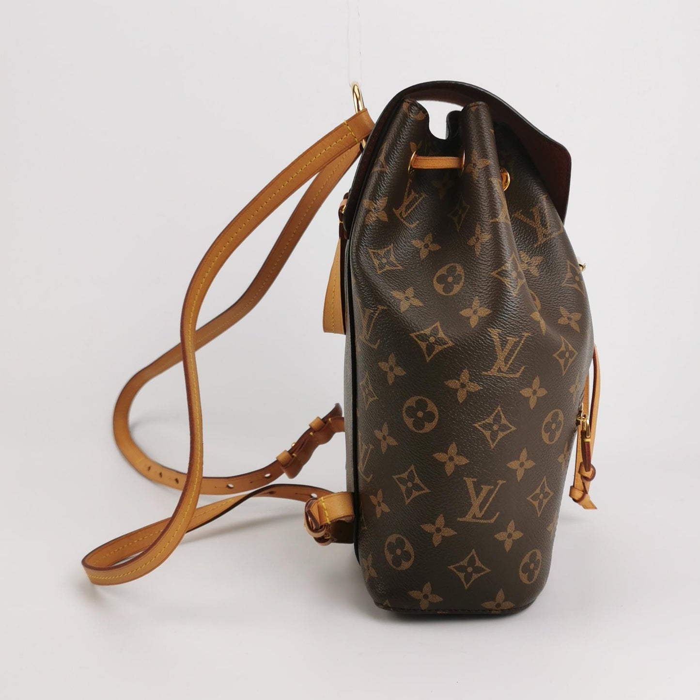 Louis Vuitton - Montsouris M45501 - Monogram coated canvas with natural Vachetta leather trim - Brown - (Medium)