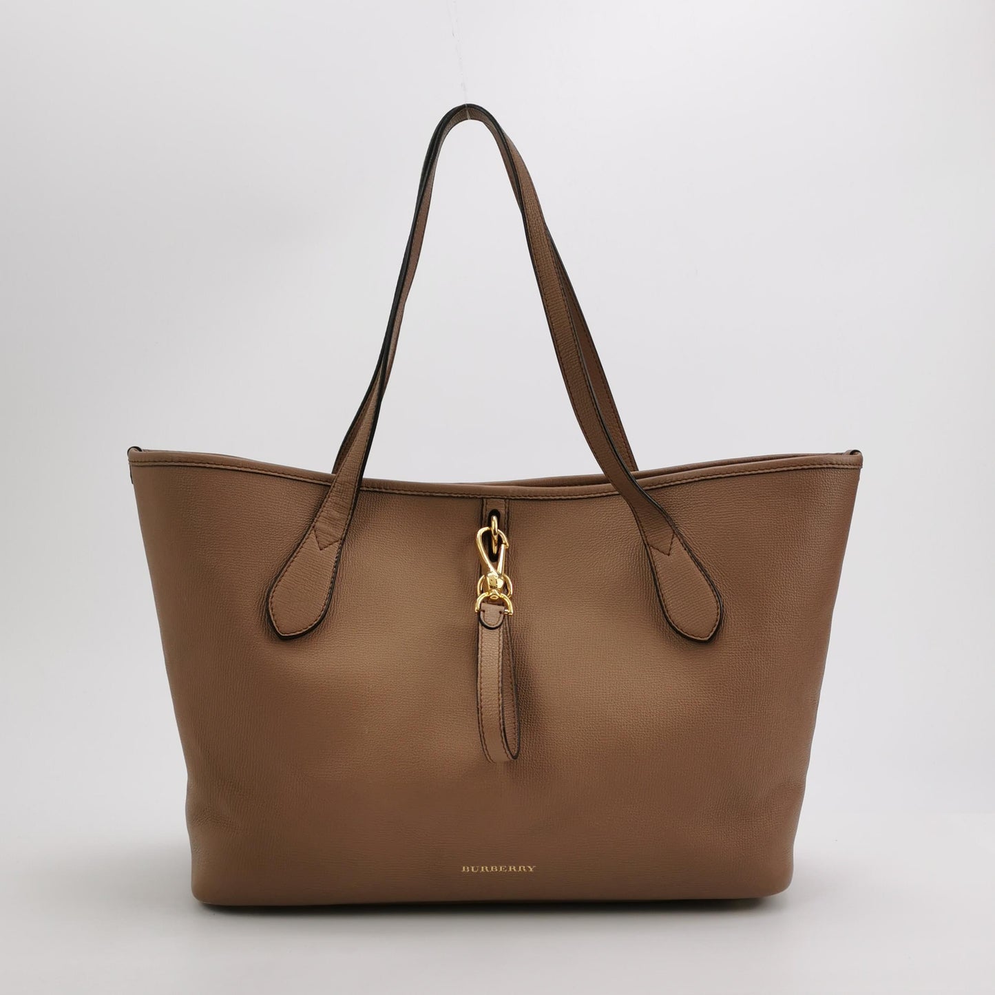 Burberry - Tote with Detachable Pouch - Cowhide leather - Beige - (Large)