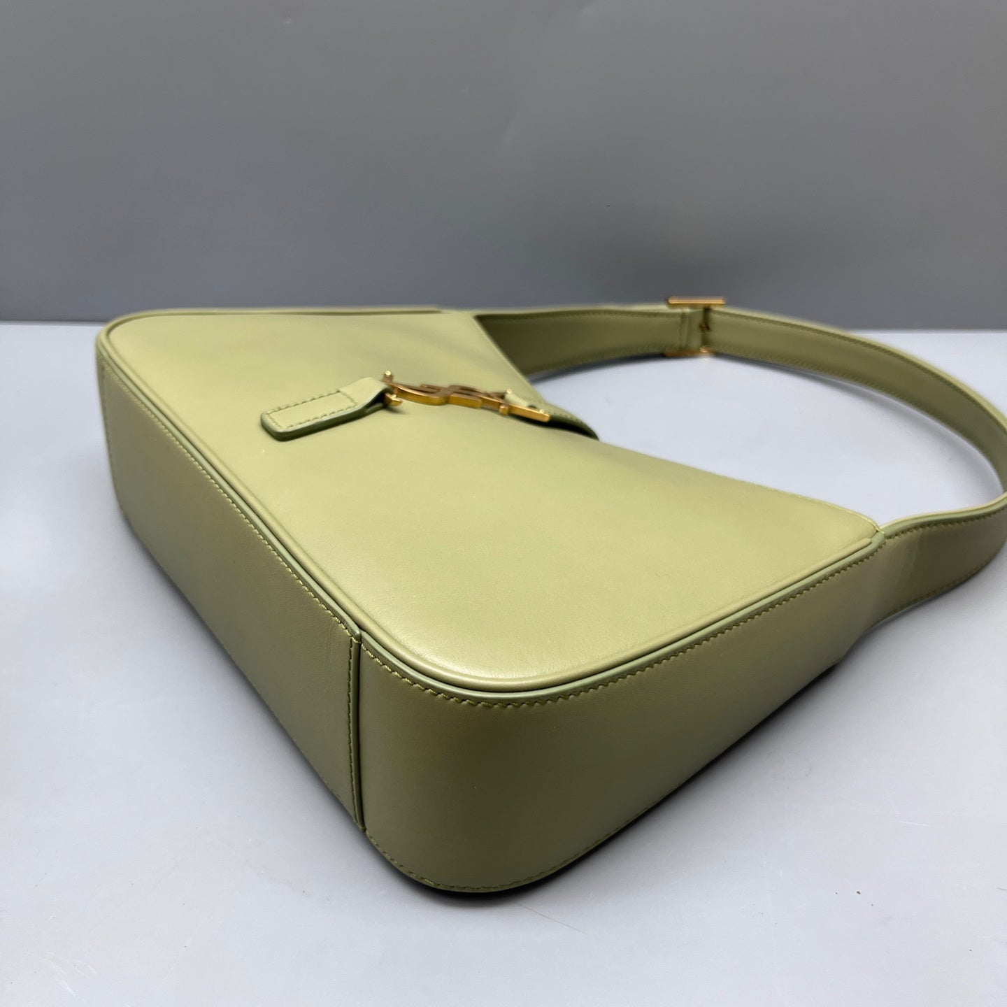 Saint Laurent - Hopo Shoulder Bag - Leather - Green - (mini)