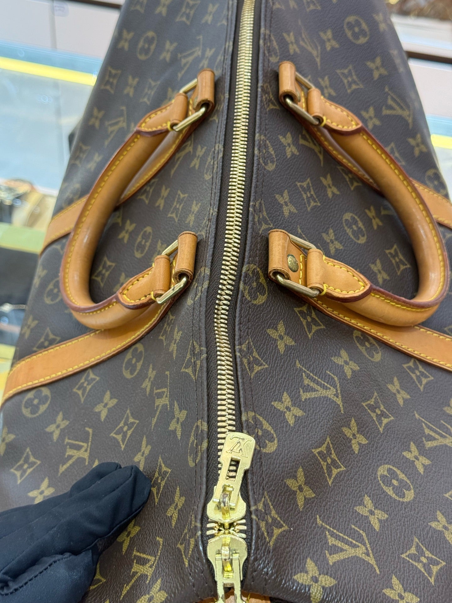 Louis Vuitton - Keepall 45 - Monogram coated canvas with Vachetta leather trim - Brown - (large)