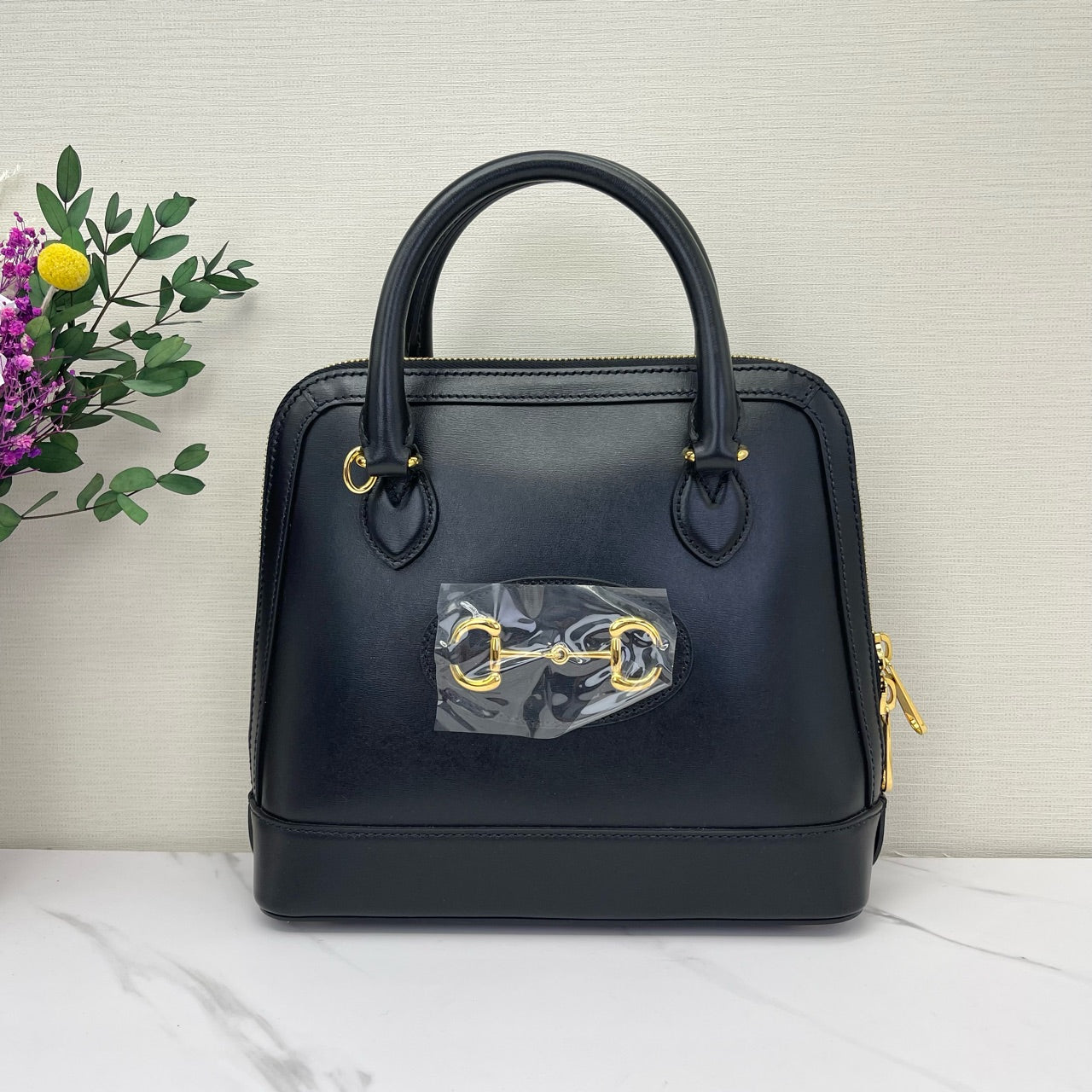 Gucci - 1955 Horsebit Dome Satchel - Leather - Black - (small)