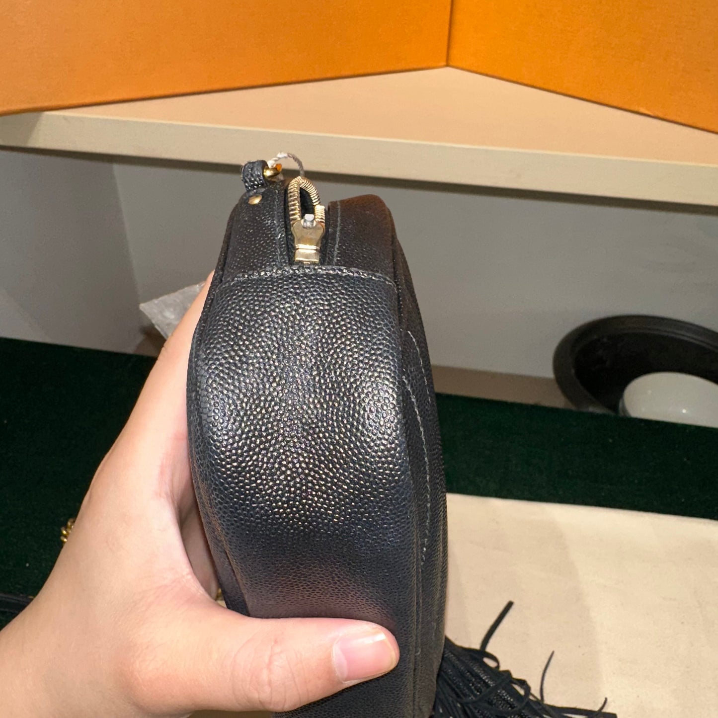 Saint Laurent - Lou Camera Bag - Grained leather - Black - (mini)