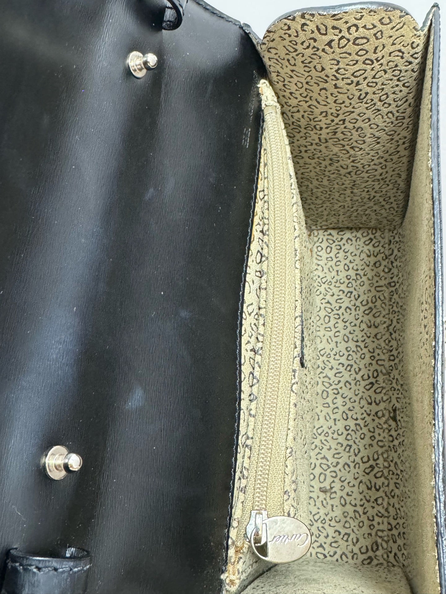 Cartier - Panthère Top Handle Bag - Leather - Black - (small)
