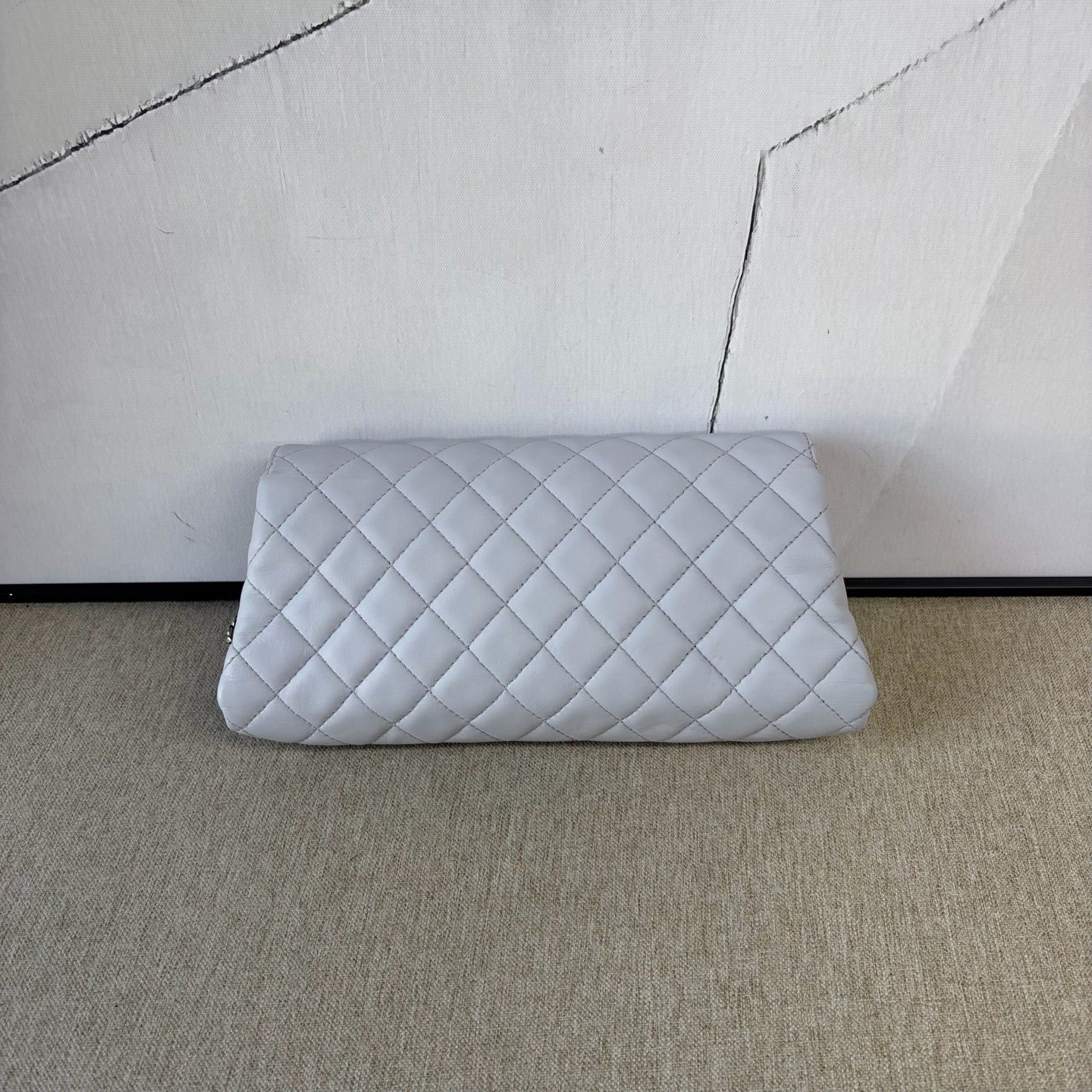 Chanel - Classic Flap Baguette Chain Bag - Lambskin leather - Grey - (Small)
