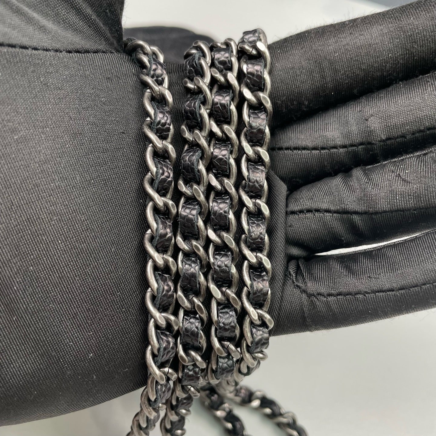 Chanel - 2.55 Wallet on Chain (WOC) - Grained calfskin leather - Black - (mini)