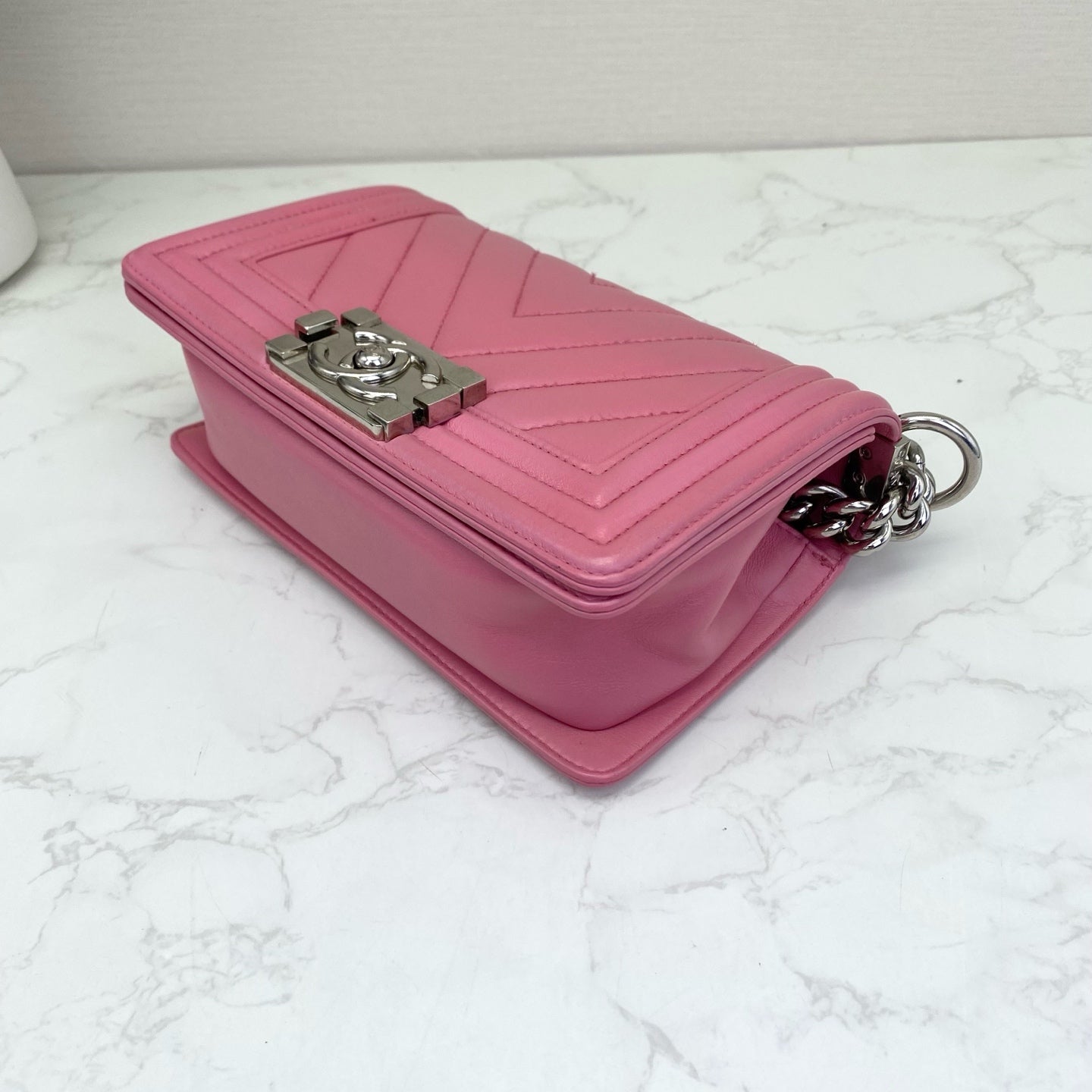 Chanel - Boy Bag Small - Calfskin leather - Pink - (Small)