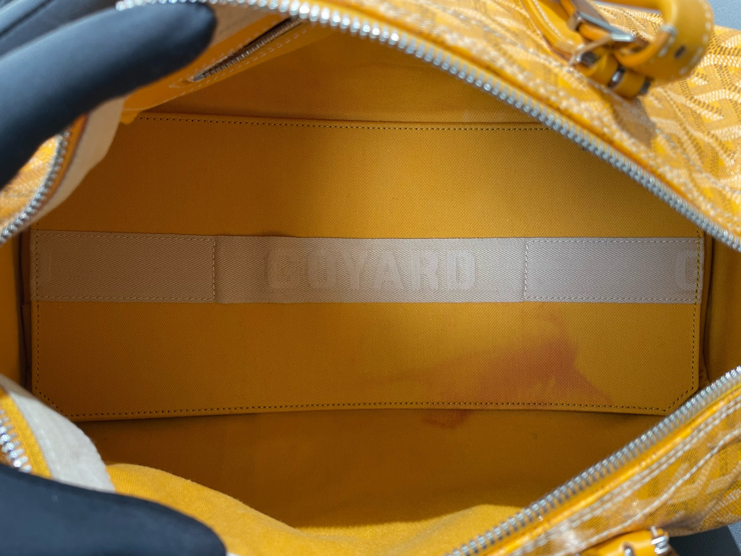 Goyard - Croisière 40 - Goyardine canvas with leather trim - Yellow - (Medium)