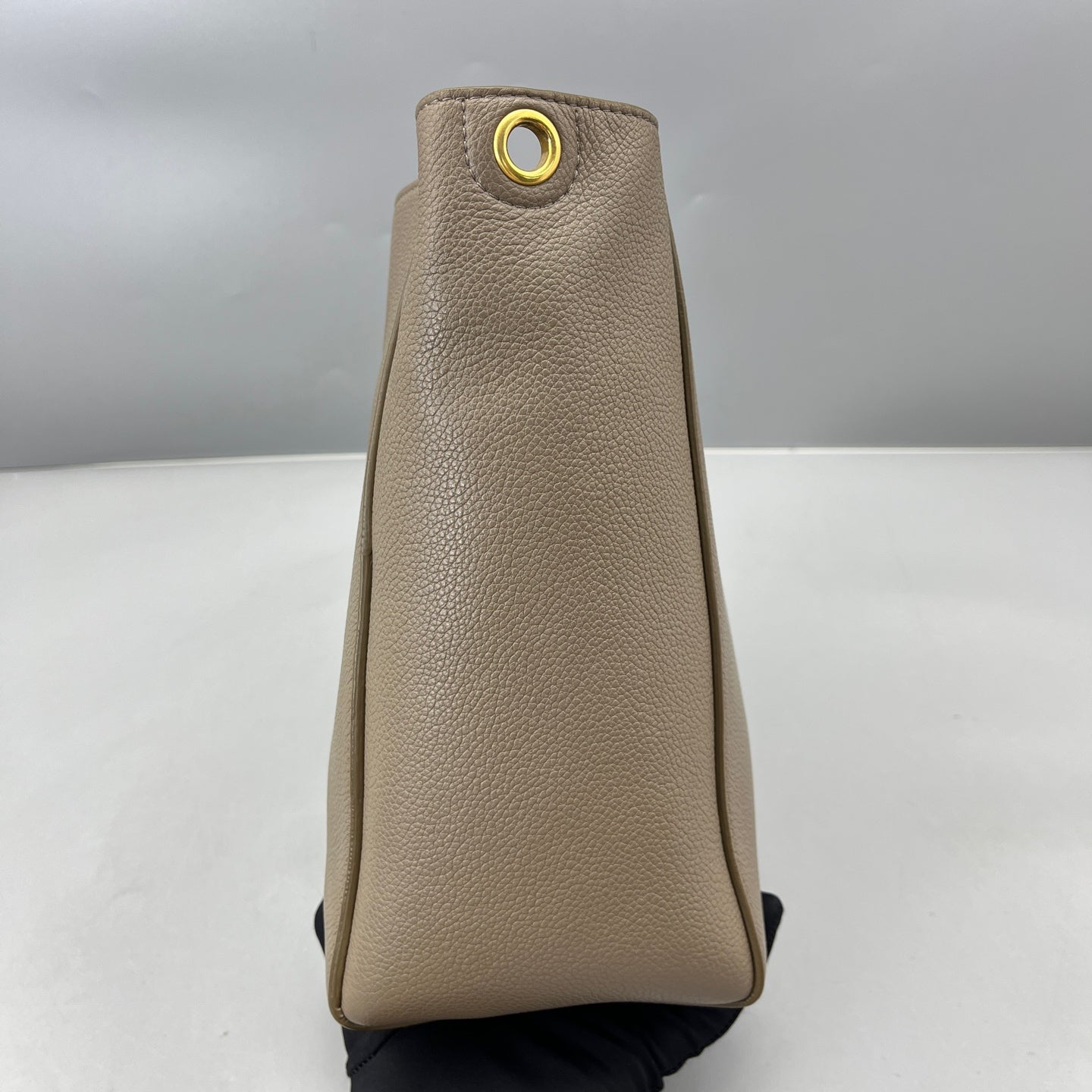 Celine - Small Bucket Bag - Grained leather - Grey - (small)