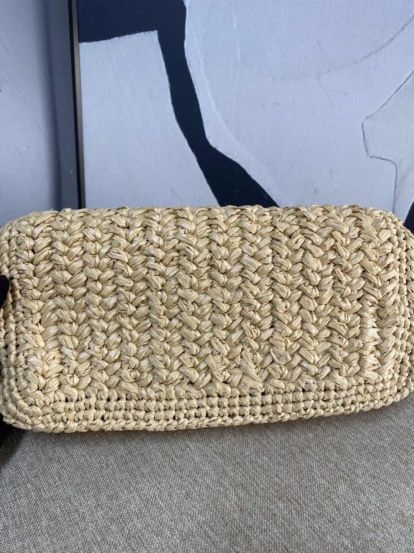 Miu Miu - Patinna Raffia Crystal Bag - Raffia straw - Beige - (small)