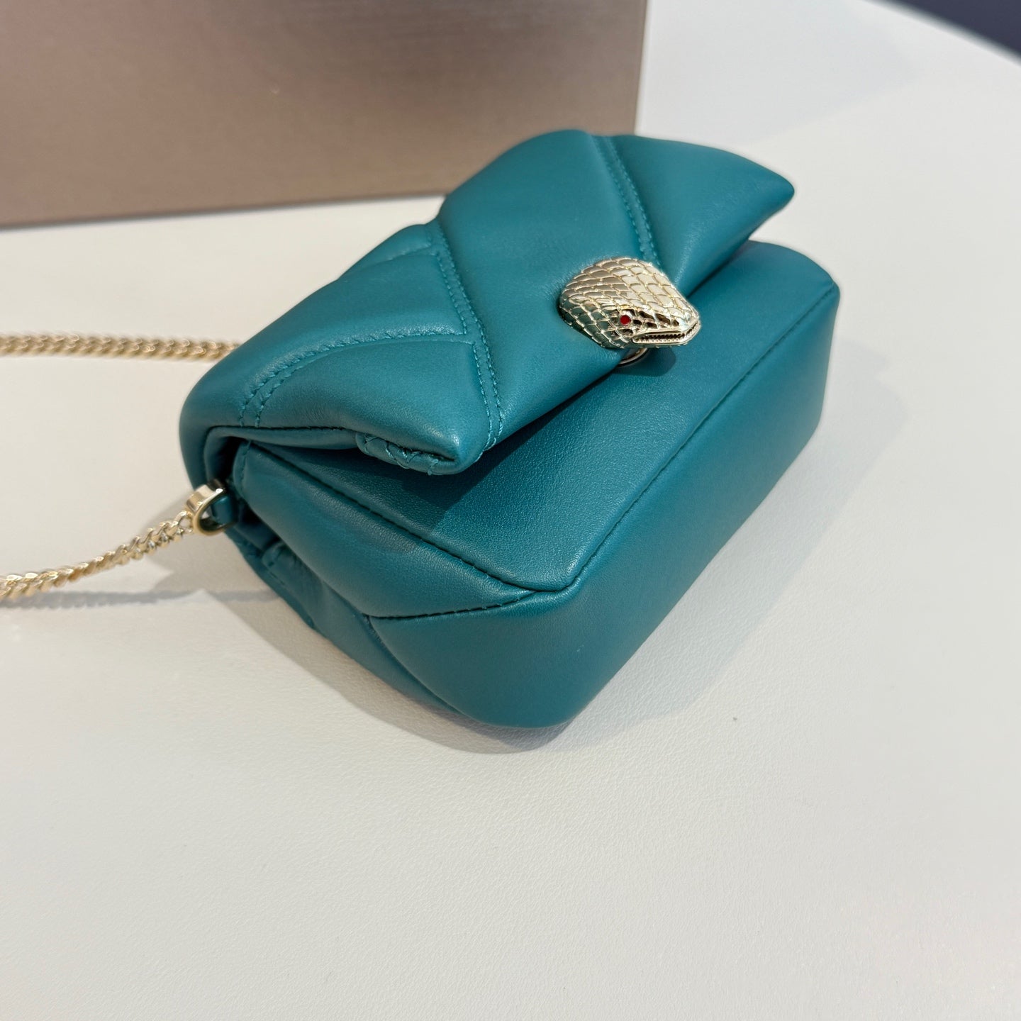 Bvlgari - Serpenti Cabochon Micro Bag - Leather - Green - (mini)