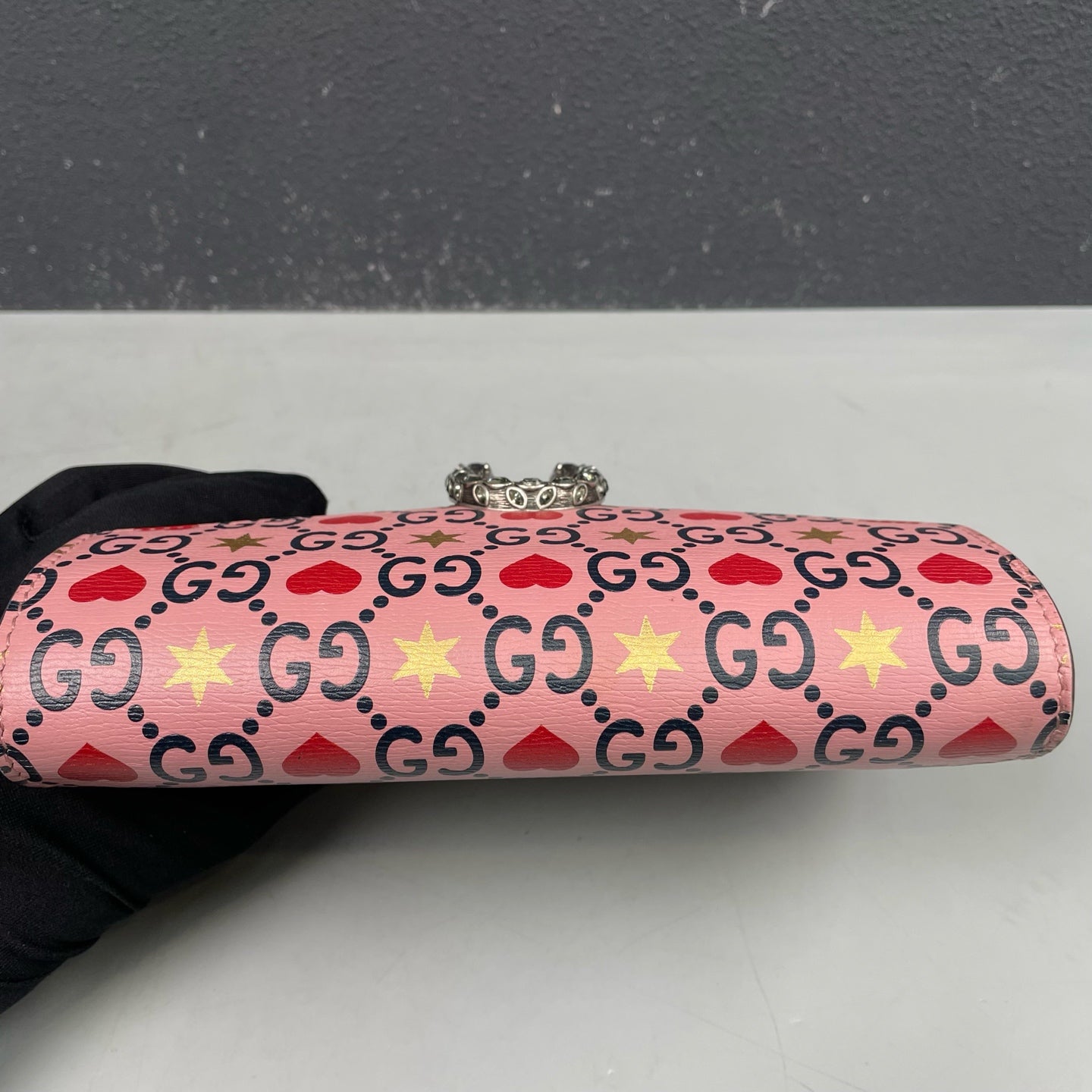 Gucci - Dionysus Valentine's Day Limited Edition Wallet on Chain - Coated canvas with Leather trim - Pink - (mini)