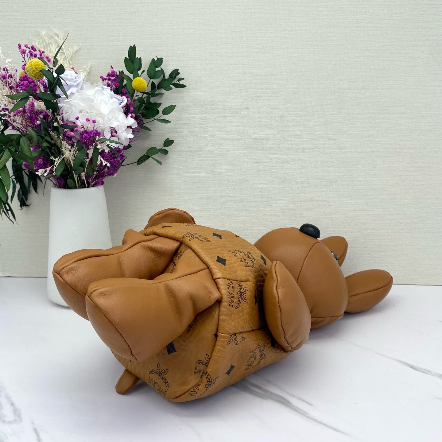 MCM - Rabbit Doll Crossbody Bag - Visetos coated canvas and leather - Brown - (mini)