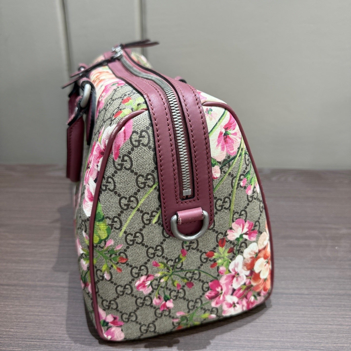 Gucci - GG Blooms Boston Bag - Coated canvas with leather trim - Multicolour - (Medium)