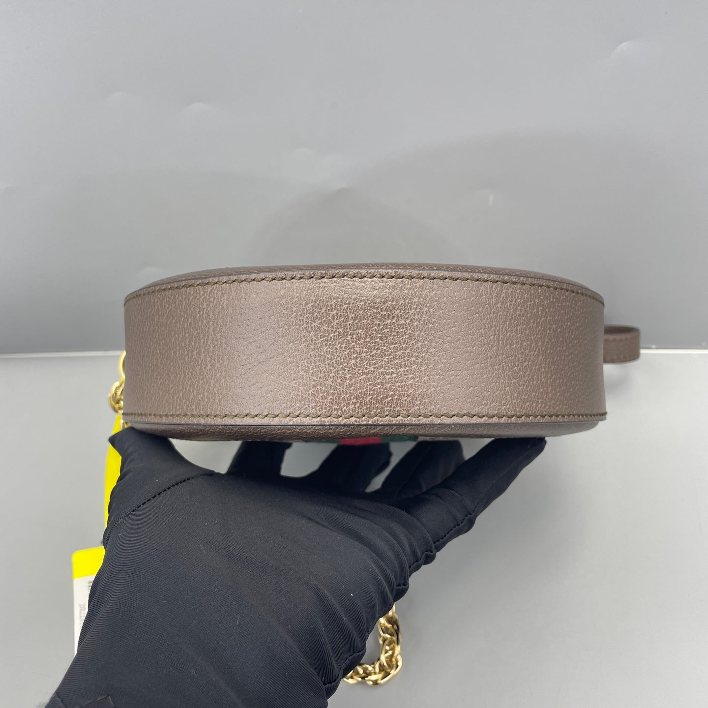 Gucci - Ophidia Round Mini Bag - GG Supreme canvas with leather trim - Brown - (mini)
