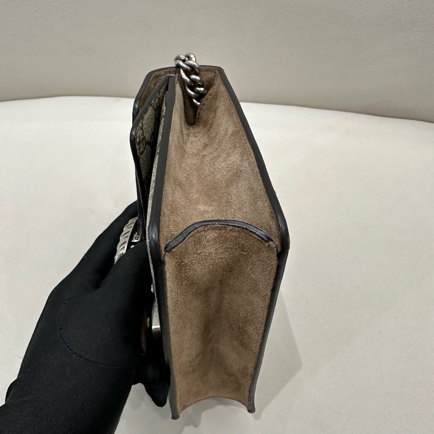 Gucci - Dionysus Super Mini Bag - GG Supreme coated canvas with suede trim - Beige - (super mini)