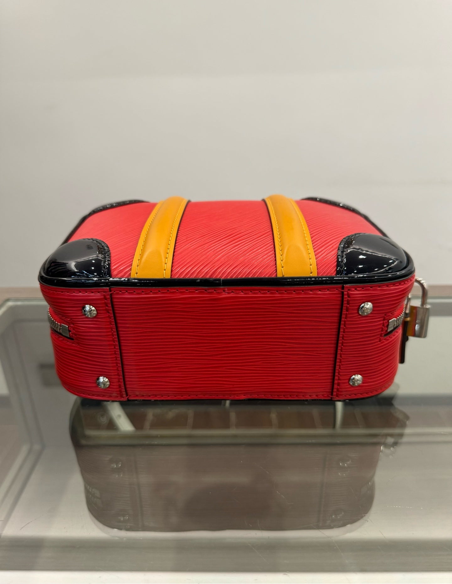 Louis Vuitton - Valisette BB - Epi leather - Red with Black and Yellow Accents - (mini)