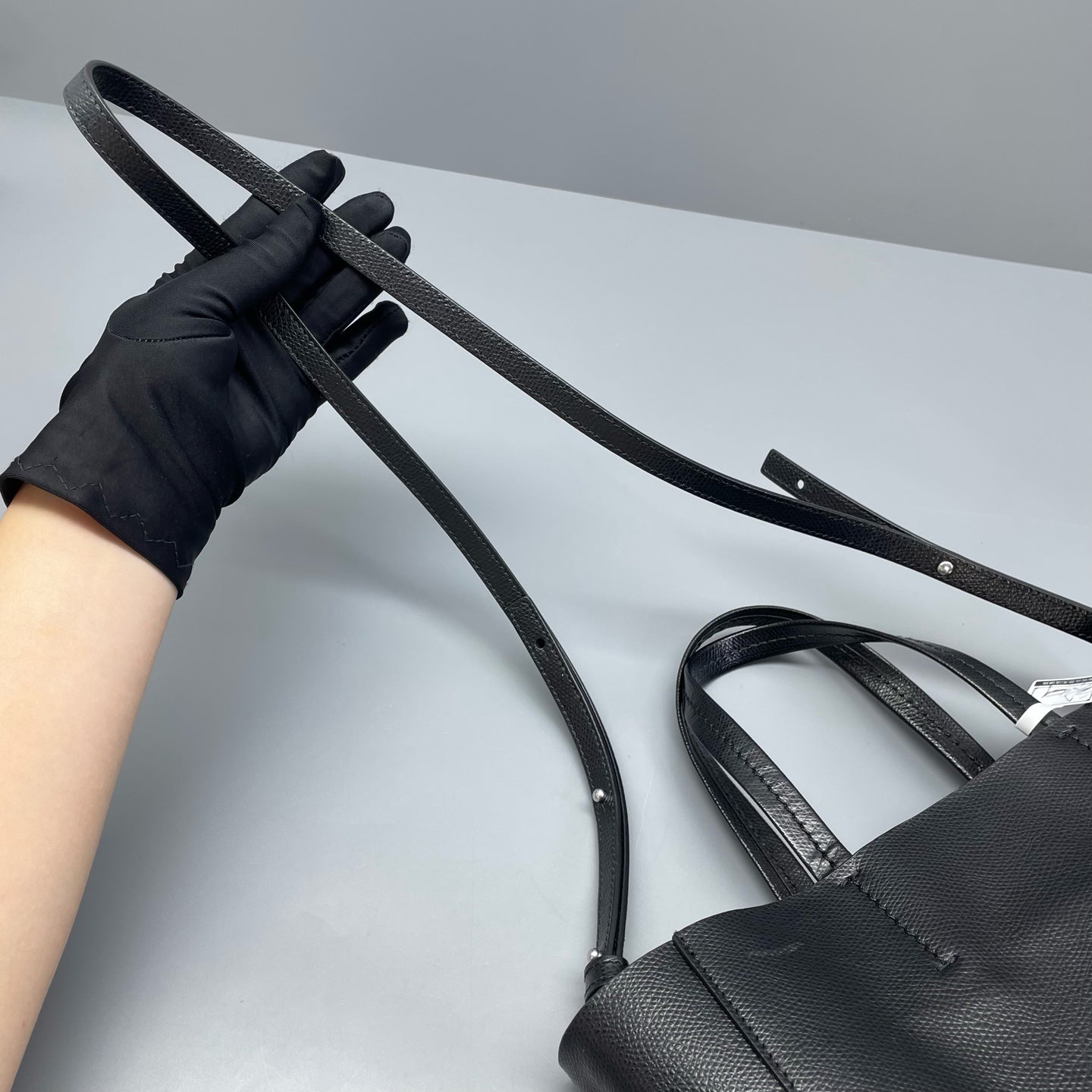 Celine - Cabas Tote Bag - Grained calfskin leather - Black - (Medium)