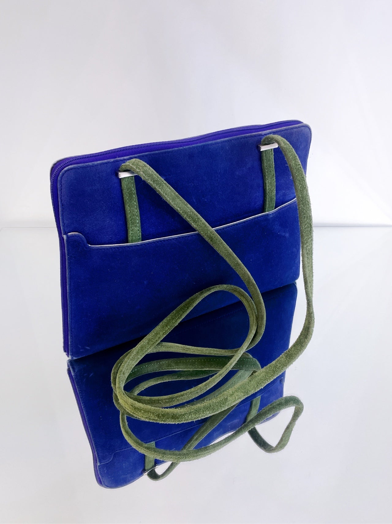 Hermès - Amsterdam Shoulder Bag - Suede and Ostrich leather - Multicolour - (mini)