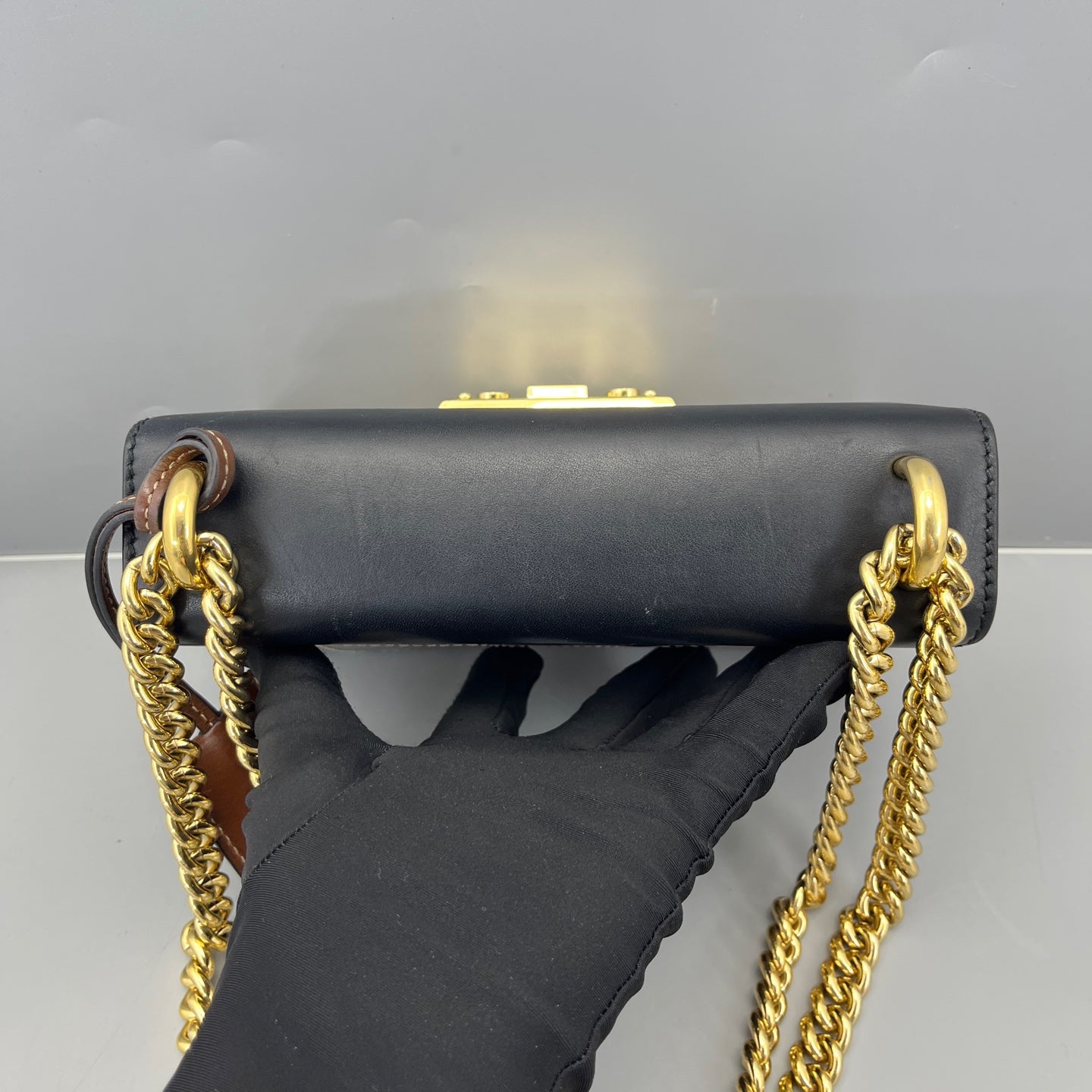Gucci - Padlock Small - GG Supreme Canvas with leather trim - Beige, Ebony, Black, and Brown with gold-tone hardware - (Small)