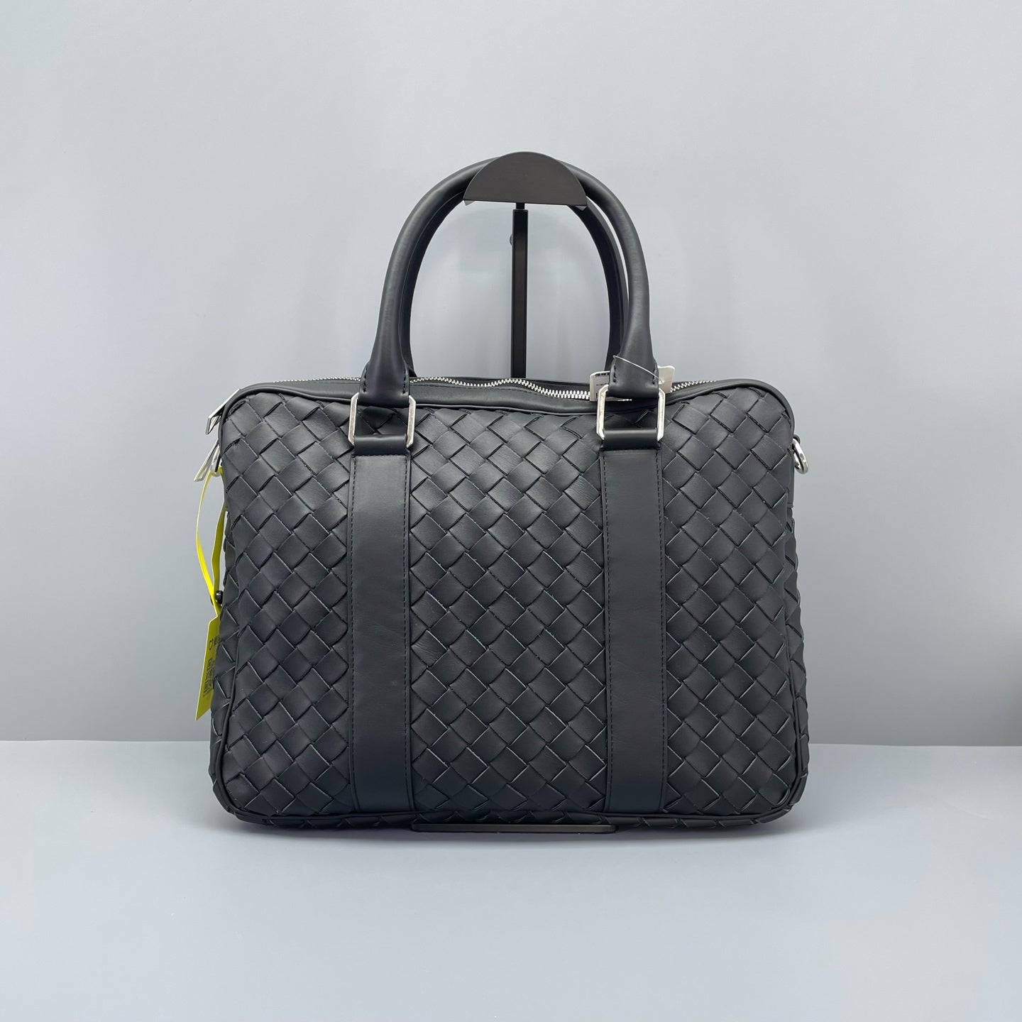 Bottega Veneta - Intrecciato Woven Briefcase - Leather - Black - (small)
